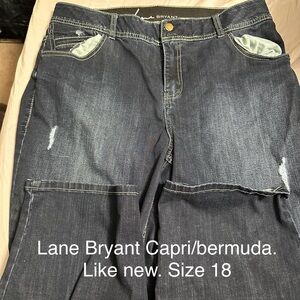 Lane Bryant Dark capri pants